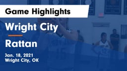 Wright City  vs Rattan Game Highlights - Jan. 18, 2021