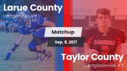 Matchup: Larue County High vs. Taylor County  2017