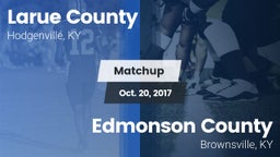Matchup: Larue County High vs. Edmonson County  2017