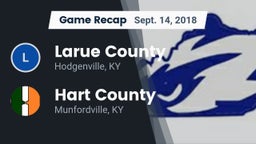 Recap: Larue County  vs. Hart County  2018
