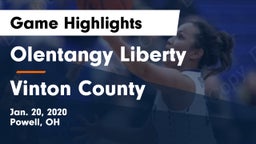 Olentangy Liberty  vs Vinton County  Game Highlights - Jan. 20, 2020