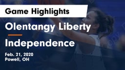 Olentangy Liberty  vs Independence  Game Highlights - Feb. 21, 2020