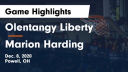 Olentangy Liberty  vs Marion Harding  Game Highlights - Dec. 8, 2020