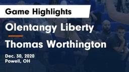 Olentangy Liberty  vs Thomas Worthington  Game Highlights - Dec. 30, 2020