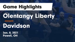 Olentangy Liberty  vs Davidson  Game Highlights - Jan. 8, 2021