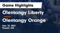 Olentangy Liberty  vs Olentangy Orange  Game Highlights - Jan. 15, 2021