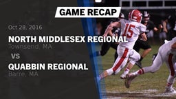 Recap: North Middlesex Regional  vs. Quabbin Regional  2016