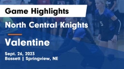 North Central Knights vs Valentine  Game Highlights - Sept. 26, 2023