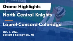 North Central Knights vs Laurel-Concord-Coleridge  Game Highlights - Oct. 7, 2023