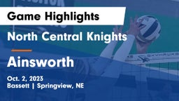 North Central Knights vs Ainsworth  Game Highlights - Oct. 2, 2023