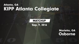 Matchup: KIPP Atlanta vs. Osborne  2016