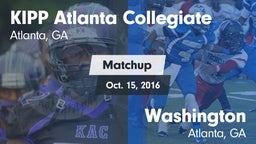 Matchup: KIPP Atlanta vs. Washington  2016