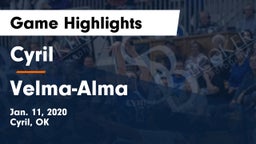 Cyril  vs Velma-Alma  Game Highlights - Jan. 11, 2020
