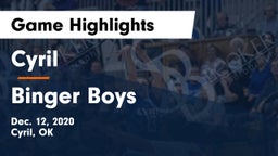 Cyril  vs Binger Boys Game Highlights - Dec. 12, 2020