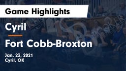 Cyril  vs Fort Cobb-Broxton  Game Highlights - Jan. 23, 2021