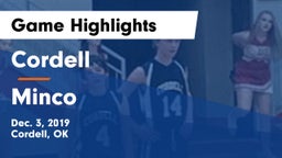 Cordell  vs Minco  Game Highlights - Dec. 3, 2019