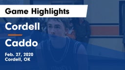Cordell  vs Caddo Game Highlights - Feb. 27, 2020