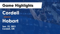 Cordell  vs Hobart Game Highlights - Jan. 22, 2021