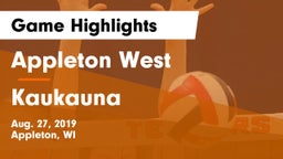 Appleton West  vs Kaukauna  Game Highlights - Aug. 27, 2019