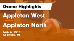 Appleton West  vs Appleton North  Game Highlights - Aug. 27, 2019
