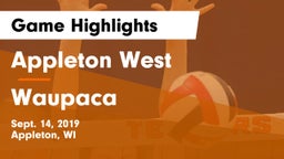 Appleton West  vs Waupaca  Game Highlights - Sept. 14, 2019