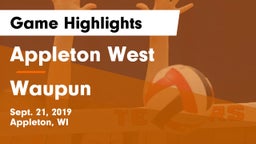 Appleton West  vs Waupun  Game Highlights - Sept. 21, 2019