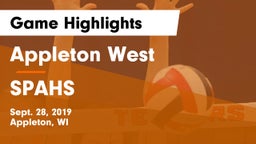 Appleton West  vs SPAHS Game Highlights - Sept. 28, 2019