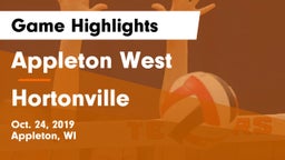 Appleton West  vs Hortonville  Game Highlights - Oct. 24, 2019