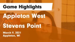 Appleton West  vs Stevens Point  Game Highlights - March 9, 2021
