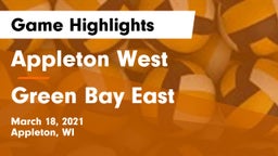 Appleton West  vs Green Bay East  Game Highlights - March 18, 2021