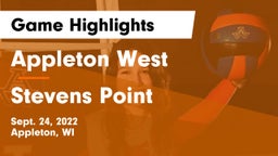 Appleton West  vs Stevens Point  Game Highlights - Sept. 24, 2022