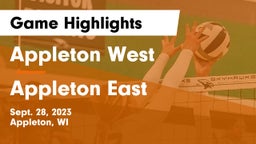 Appleton West  vs Appleton East  Game Highlights - Sept. 28, 2023