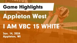 Appleton West  vs I AM VBC 15 WHITE Game Highlights - Jan. 14, 2024