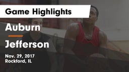 Auburn  vs Jefferson  Game Highlights - Nov. 29, 2017