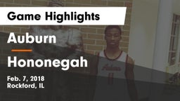Auburn  vs Hononegah  Game Highlights - Feb. 7, 2018