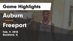 Auburn  vs Freeport  Game Highlights - Feb. 9, 2018