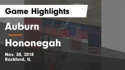 Auburn  vs Hononegah Game Highlights - Nov. 30, 2018