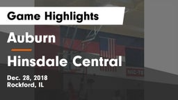 Auburn  vs Hinsdale Central  Game Highlights - Dec. 28, 2018