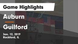 Auburn  vs Guilford  Game Highlights - Jan. 12, 2019