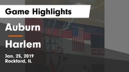 Auburn  vs Harlem Game Highlights - Jan. 25, 2019