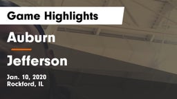 Auburn  vs Jefferson  Game Highlights - Jan. 10, 2020