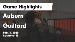 Auburn  vs Guilford  Game Highlights - Feb. 1, 2020