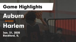 Auburn  vs Harlem  Game Highlights - Jan. 31, 2020