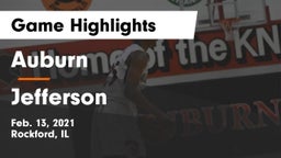 Auburn  vs Jefferson  Game Highlights - Feb. 13, 2021
