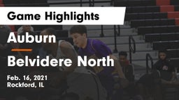 Auburn  vs Belvidere North  Game Highlights - Feb. 16, 2021