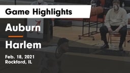 Auburn  vs Harlem  Game Highlights - Feb. 18, 2021