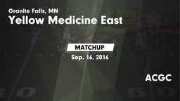 Matchup: Yellow Medicine vs. ACGC 2015