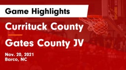 Currituck County  vs Gates County JV  Game Highlights - Nov. 20, 2021