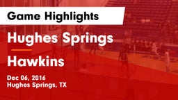 Hughes Springs  vs Hawkins  Game Highlights - Dec 06, 2016
