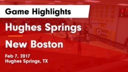Hughes Springs  vs New Boston Game Highlights - Feb 7, 2017
